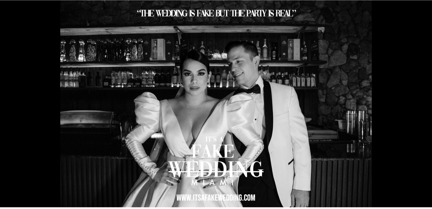 Fake Wedding Miami flyer