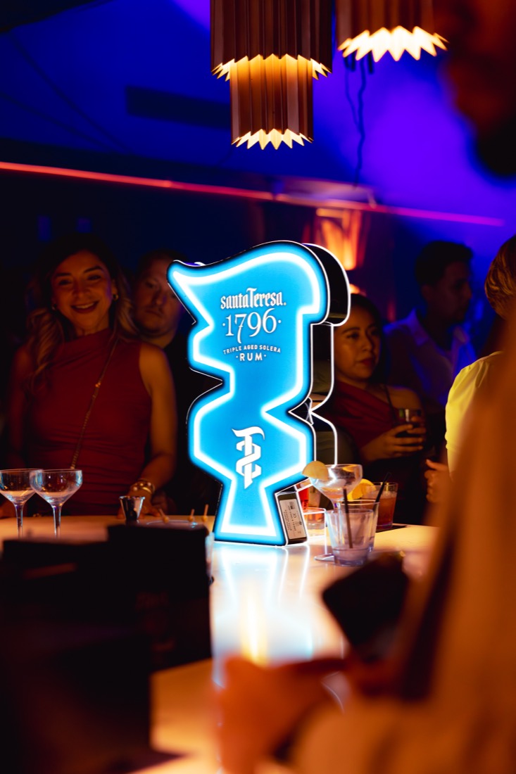 Santa Teresa 1796 brand activation at the bar
