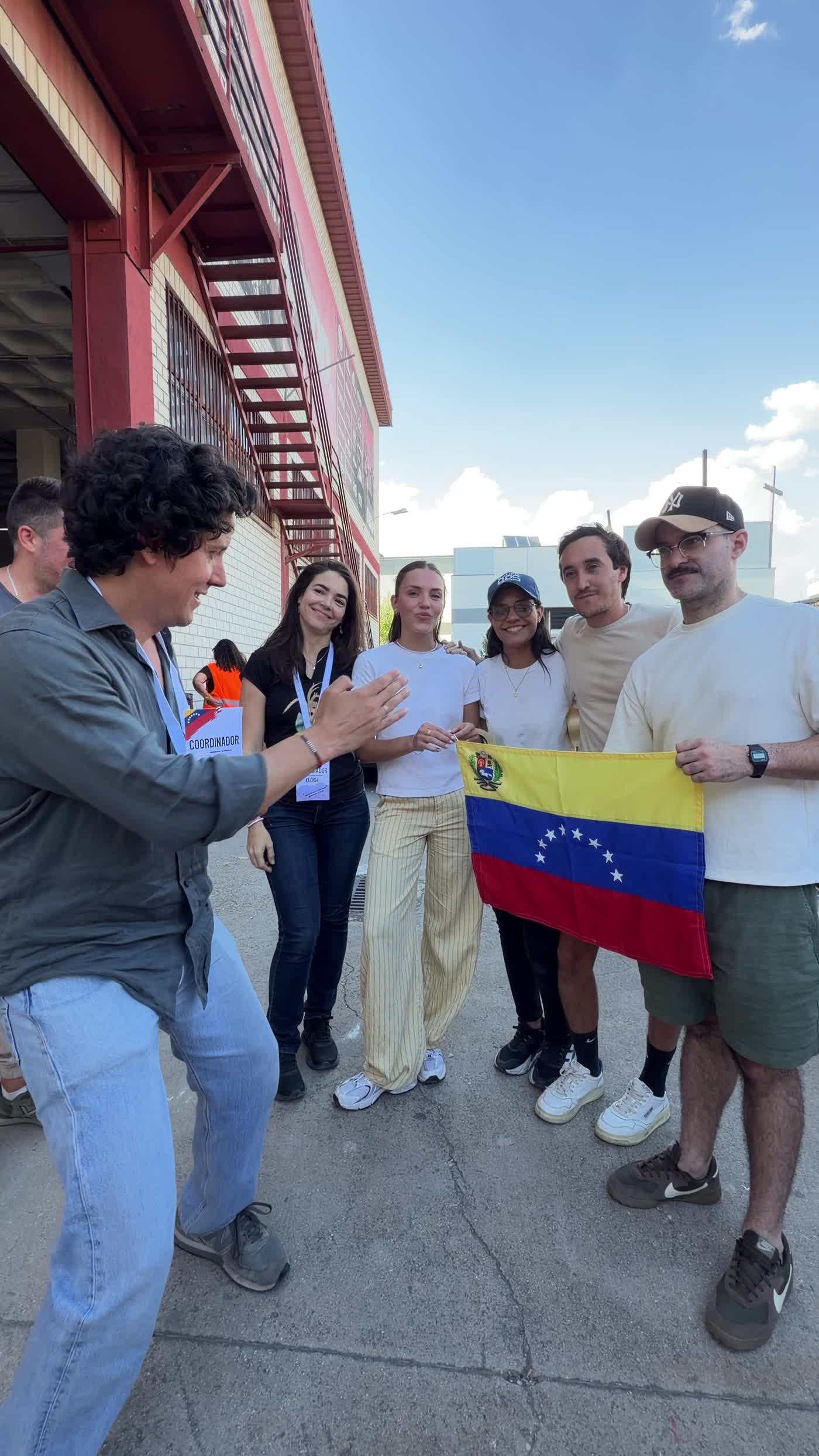 El equipo con la bandera de Venezuela